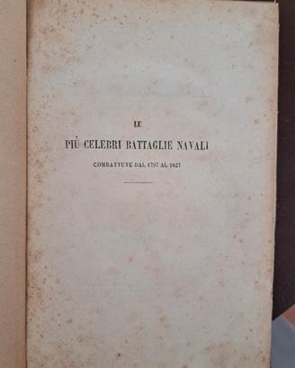 libro antico Battaglie navali 