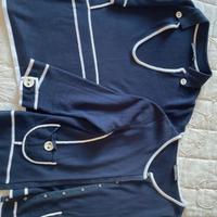 Pennypull coordinato blu e bianco