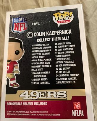 Funko pop Colin Kaepernick nfl star