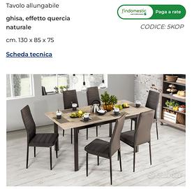 Tavolo allungabile