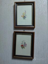 4 quadro Quadretto Natura morta Fiori colorati