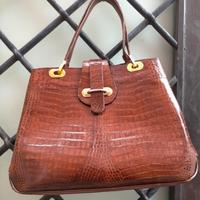 borsa in pelle di coccodrillo 