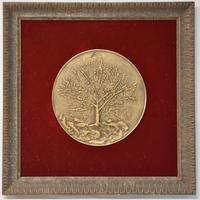 Medaglione in bronzo- Firma Gino Marotta- anni '70