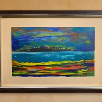 Antico dipinto ad olio italiano Valentino