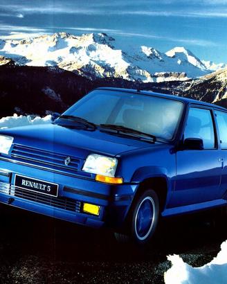 Depliant Originale Renault 5 GT Turbo Blue Sport