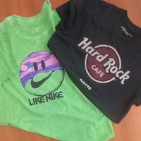 Magliette cotone Nike e Hard Rock Cafe