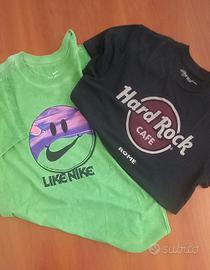 Magliette cotone Nike e Hard Rock Cafe