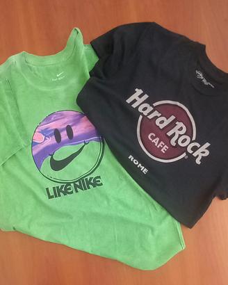 Magliette cotone Nike e Hard Rock Cafe
