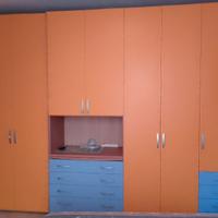 Camera da letto doppia per ragazzi, in legno