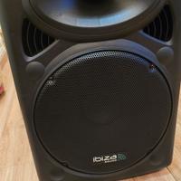 Cassa portatile 15" 800Watt BT/SD/USB, 2 Microfoni