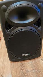 Cassa portatile 15" 800Watt BT/SD/USB, 2 Microfoni