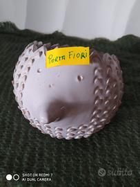 porta fiori in ceramica fatto a mano