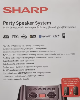 speaker attivo a batteria 180W