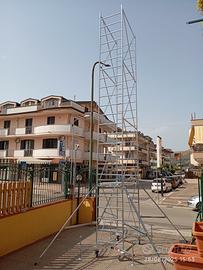 trabattello alto 7 metri base stabilizzata