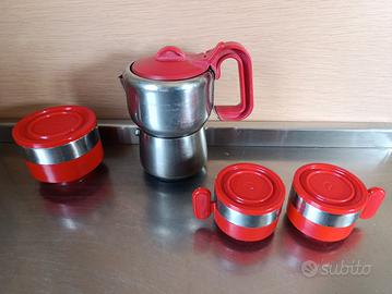 Set anni 80 Lagostina con Vassoio anni 70