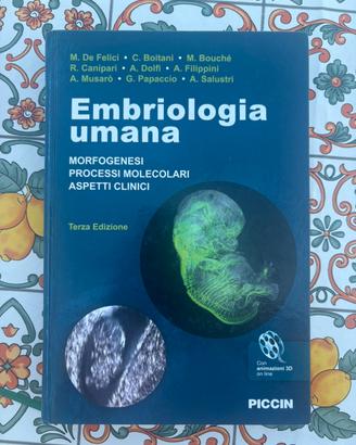 Libro: Embriologia Umana -Piccin Terza Edizione