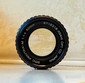 Pentax SMC M 50 mm f 1.4 revisione MPR, garanzia