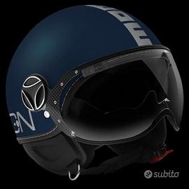 Casco momo ftgr evo blue matt / silver