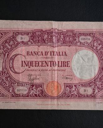 Banconota 500 Lire 1943