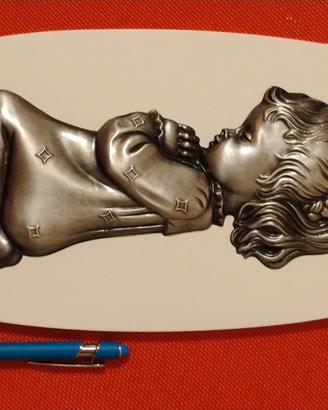 quadri metallo e legno bambini bimbo bimba