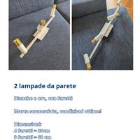 2 lampade da parete/soffitto