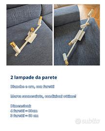 2 lampade da parete/soffitto