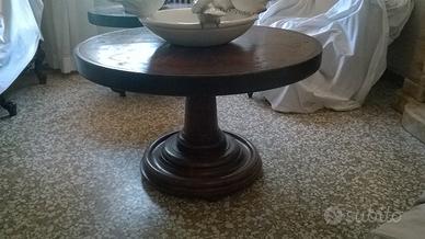 Tavolino da tè "ruota carro antico"