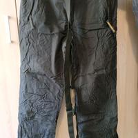 Pantaloni da neve neri tg L con bretelle