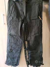 Pantaloni da neve neri tg L con bretelle