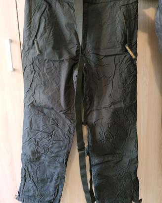 Pantaloni da neve neri tg L con bretelle