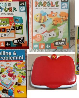 Bundle 5 Giochi didattici per bambini 3-10 anni