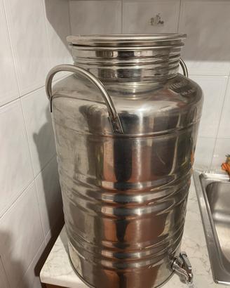 Contenitore inox per olio/vino