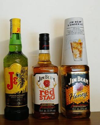 3 Whisky Jim Beam e J&B