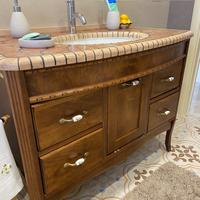 Mobile bagno con lavello ad incasso