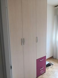 cameretta bambini con letto soppalco 