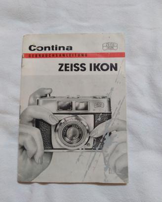 libretto manuale originale zeiss ikon contina
