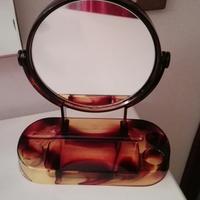 Specchio doppio con base
