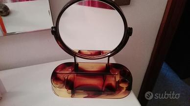 Specchio doppio con base