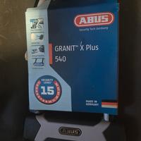lucchetto abus granit x-plus 540 sicurezza 15/15