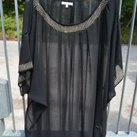 Camicetta nera decorata