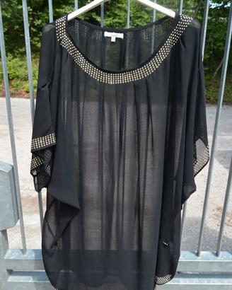 Camicetta nera decorata