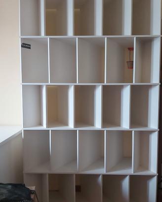 Libreria BONALTO laccata bianca 