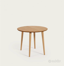 Tavolo rotondo allungabile Oqui 90 cm kave home