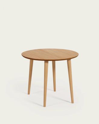 Tavolo rotondo allungabile Oqui 90 cm kave home