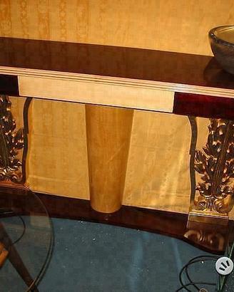 1950 Consolle foglia oro Arch. Osvaldo Borsani