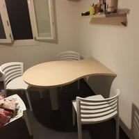 Piano tavolo penisola a muro