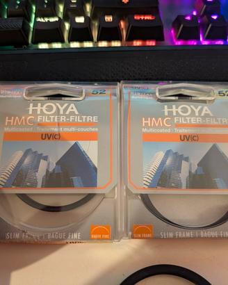 2 Filtri UV Hoya 52mm + Omaggi