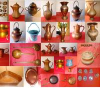 Antichi oggetti in rame vintage, e altro