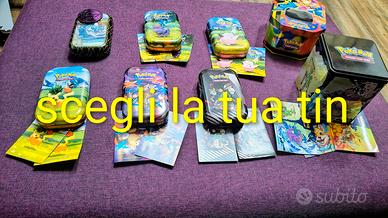 Tin e mini tin Pokemon, come da foto, non sealed