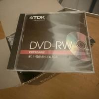 Confezione da nove DVD TDK sigillati